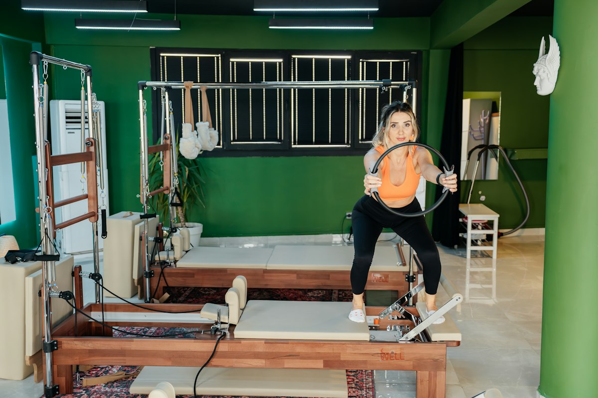 Aula de Pilates no Reformer